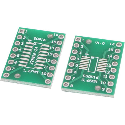 SSOP16 0.65 and 1.27mm pitch adapter board