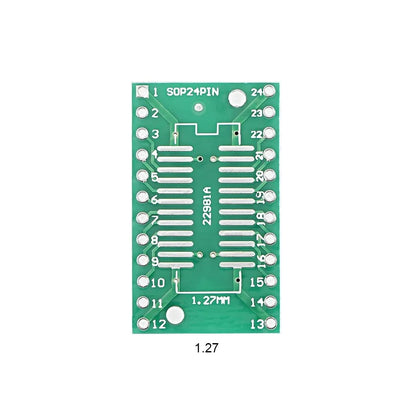 SOP24 SSOP24 TSSOP24 to DIP24 PCB Pinboard SMD To DIP Adapter 0.65mm/1.27mm to 2.54mm DIP1