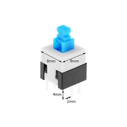 Self Locking Switch, 6 Pin Double Row 8X8 -2