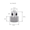 Shoulder Spur Gear 0.5 module Gear 40 Teeth 5mm Hole_2