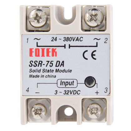 Single Phase Solid State Relay 250V SSR-75DA 75A DC Control AC_1
