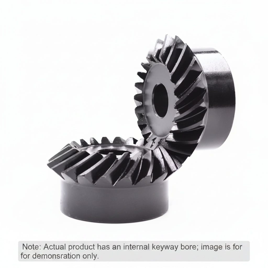 gear keyway 1.5 Module 30 Teeth 12mm Hore Keyway 4mm Ratio 1:1 Steel Spiral Bevel Gear