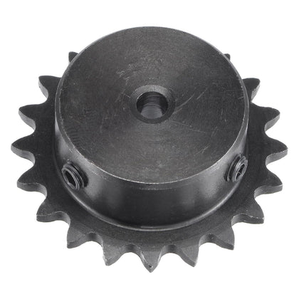 Sprocket 45 Steel Black Finished 20 Teeth Top Wire Bore 6mm_1