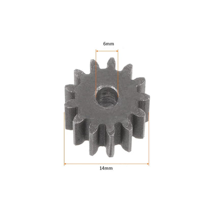 Steel Spur Gear 12 Teeth 1 Module 6mm Bore Diam_1