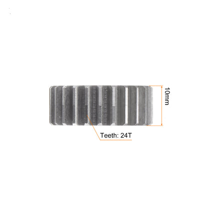 Steel Spur Gear 24 Teeth 1 Module 6mm Bore Diam_1