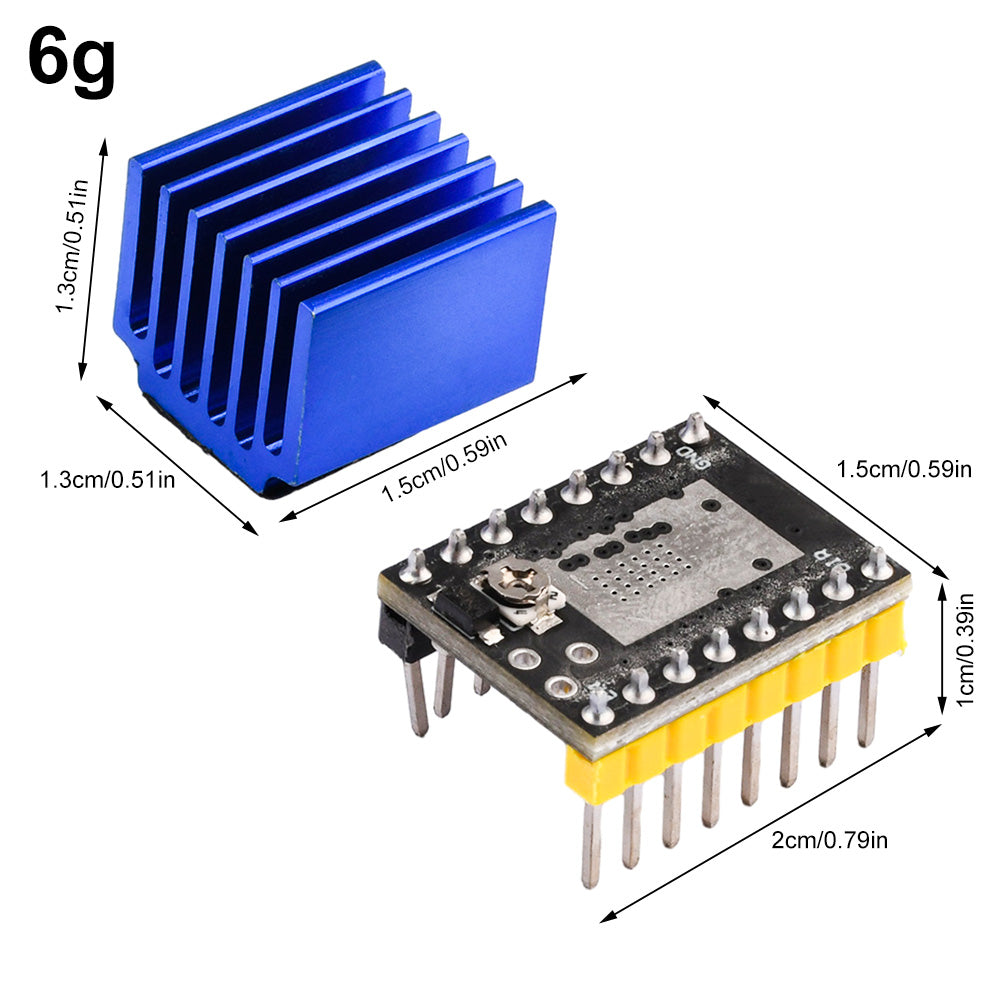 TMC2209 Stepper Motor Driver Module with Heatsink – Quiet & Powerful