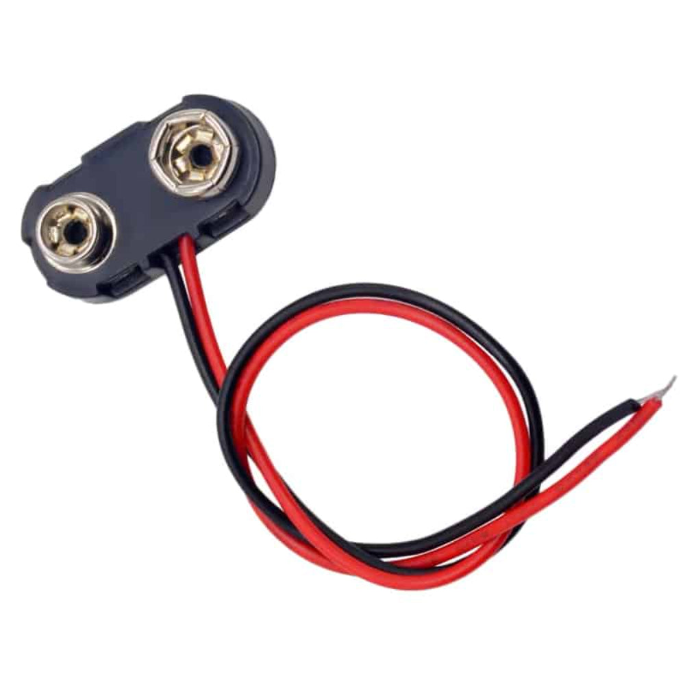 T Type 9V Battery Buckle Connector 10CM Long_2