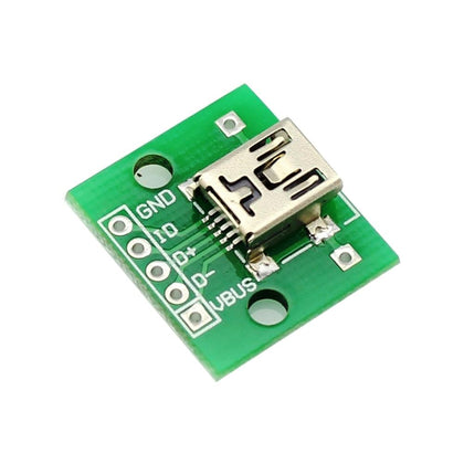 Mini USB Turn Dip Female Mini USB Type B Female SMD DIP Switch Adapter -2