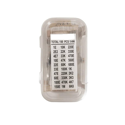 150 Pcs 1/4 Watt Mix Resistance Pack Type 30X5 Pcs Each