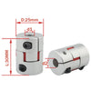 XB D25L30 Diameter 25mm Length 30mm inner hole diameter 5mm to 8mm Aluminum Flexible Spider Shaft Jaw Coupling