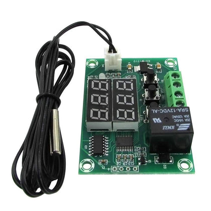 XH-W1219 W1219 DC12V Dual LED Digital Display Thermostat Temperature Controller Regulator Switch Control Relay NTC Sensor Module_main