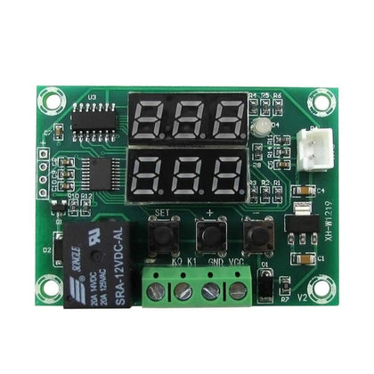 XH-W1219 W1219 DC12V Dual LED Digital Display Thermostat Temperature Controller Regulator Switch Control Relay NTC Sensor Module