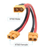 XT60 Parallel Battery Connector Cable 14AWG 1 Male to 2 Female Y Splitter Adapter Cable 10cm_2