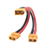 XT60 Parallel Battery Connector Cable 14AWG 1 Male to 2 Female Y Splitter Adapter Cable 10cm