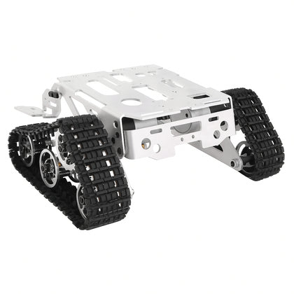Aluminium crawler robot chassis kit with motor and tracks