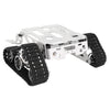 Aluminium crawler robot chassis kit with motor and tracks
