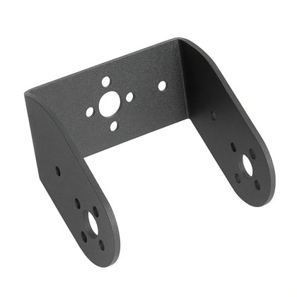 Black oblique U-shaped bracket for robotics