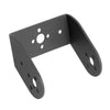 Black oblique U-shaped bracket for robotics
