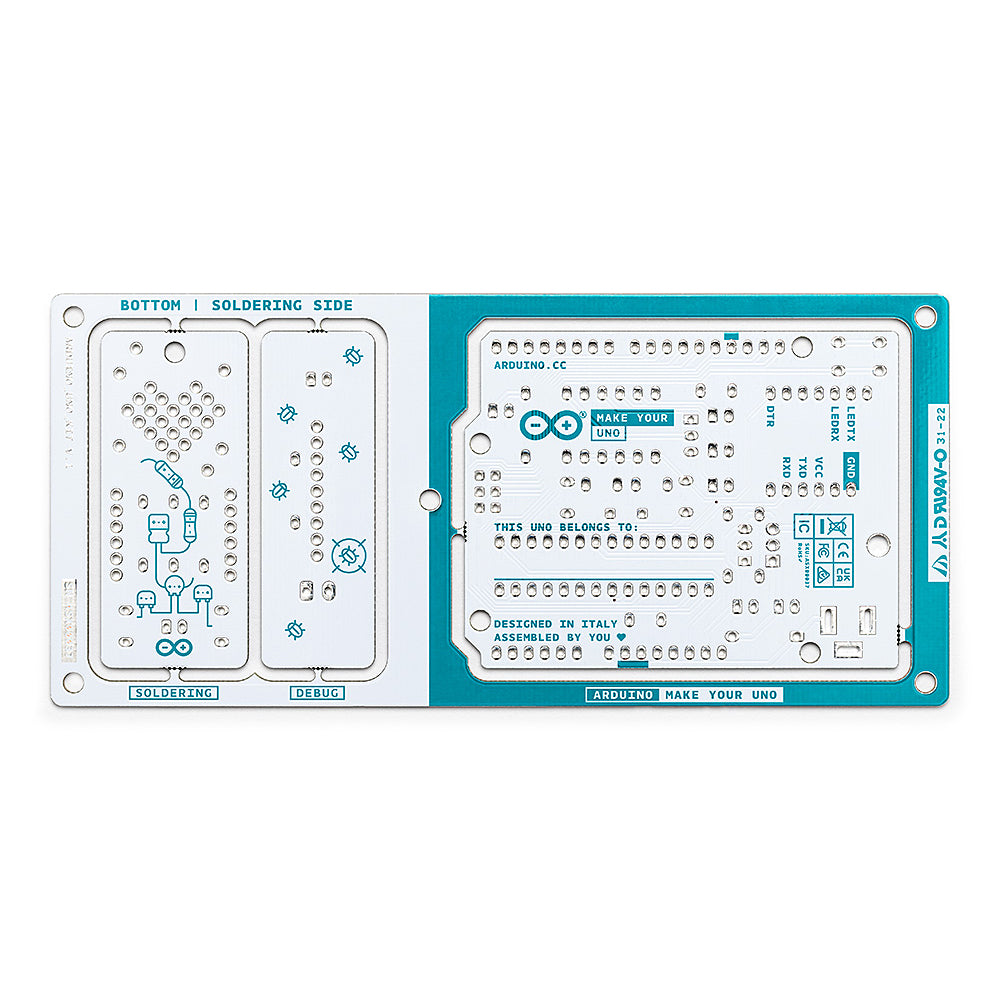 MAKE YOUR UNO KIT ARDUINO - Arduino, pin strips,pin header,USB C,power  supply; AKX00037