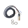 Side view of Autonics PR18-5DP M18 threaded inductive sensor