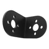 Black L-shape servo mounting bracket