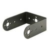 Black long U-shaped metal bracket for robotics