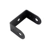 Black short U-shape metal bracket for robotics
