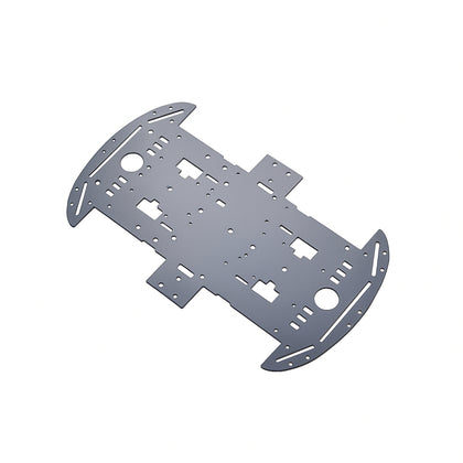 dual plate non conductive black robot frame for bo motors