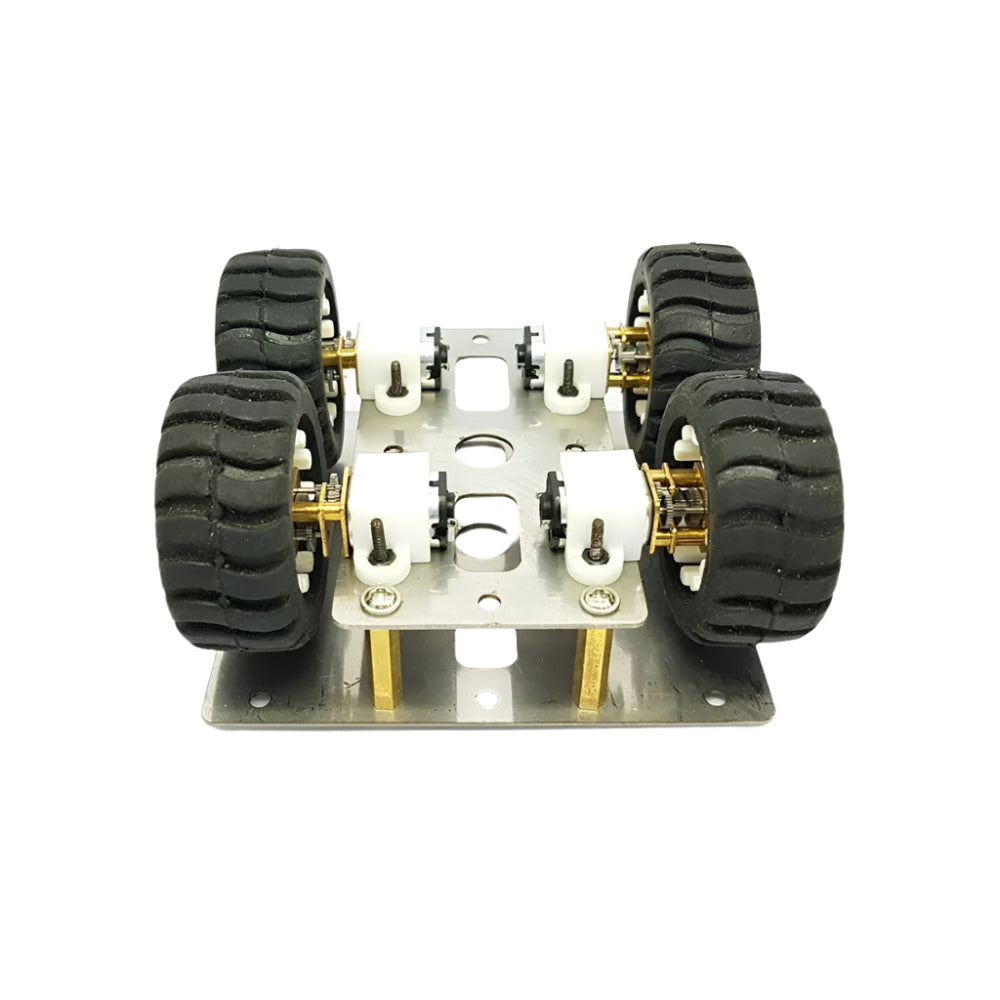 Bot Auto Rack Stainless Steel Bot Chassis 4WD DIY Robot Car Kit – N20 Motors