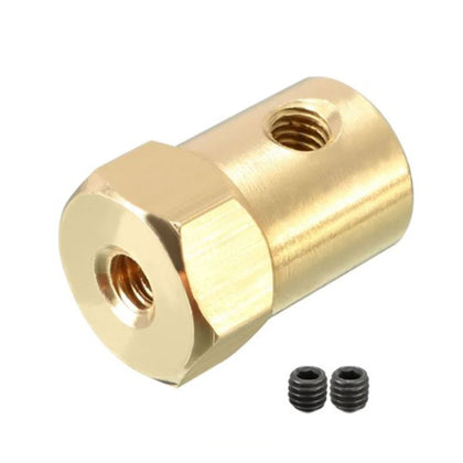 4mm brass coupling for robot wheel