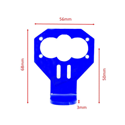Blue Cartoon ultrasonic sensor fixing bracket HC-SR04 (No Screws)_dime