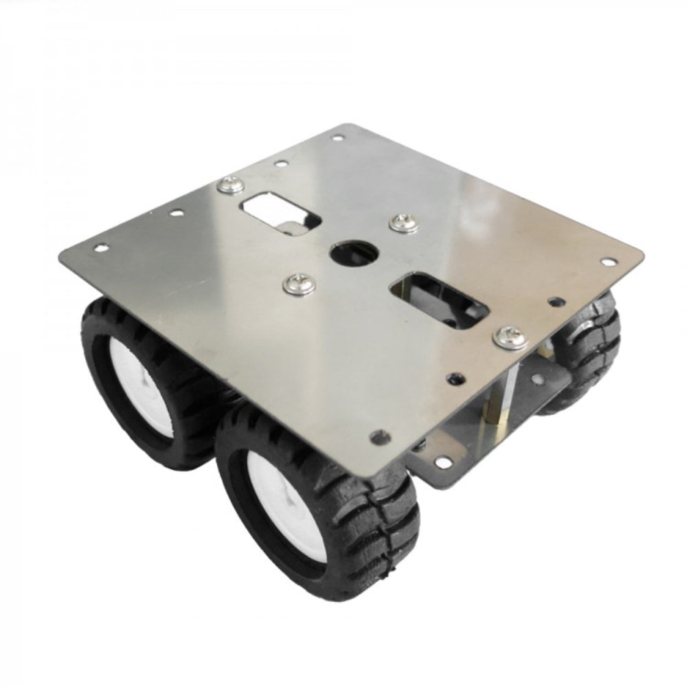 Wheels For Rover Bot Stainless Steel Bot Chassis 4WD DIY Robot Car Kit – N20 Motors