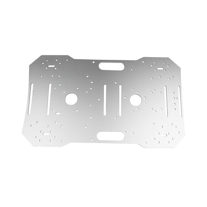 Large aluminium 4WD smart car chassis bottom plate