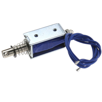 Front view of 5V solenoid pull-push electromagnet