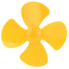 Yellow 60mm 4-blade propeller for 2mm DC motor
