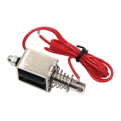 Side profile of high-force 12V solenoid actuator