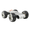 Aluminum robotic car platform with servo steering mechanism