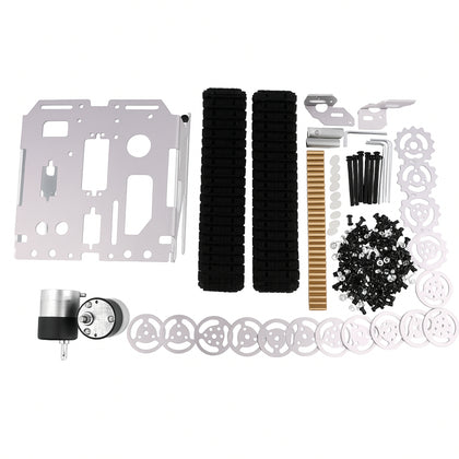 diy robot tank chassis with motor and tracked wheels