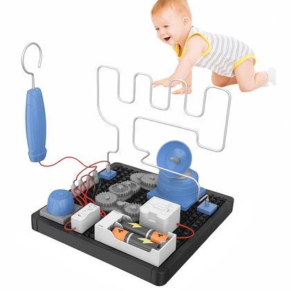 diy steam circuit maze with gears