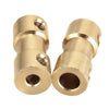 Double pass brass universal adapter coupling