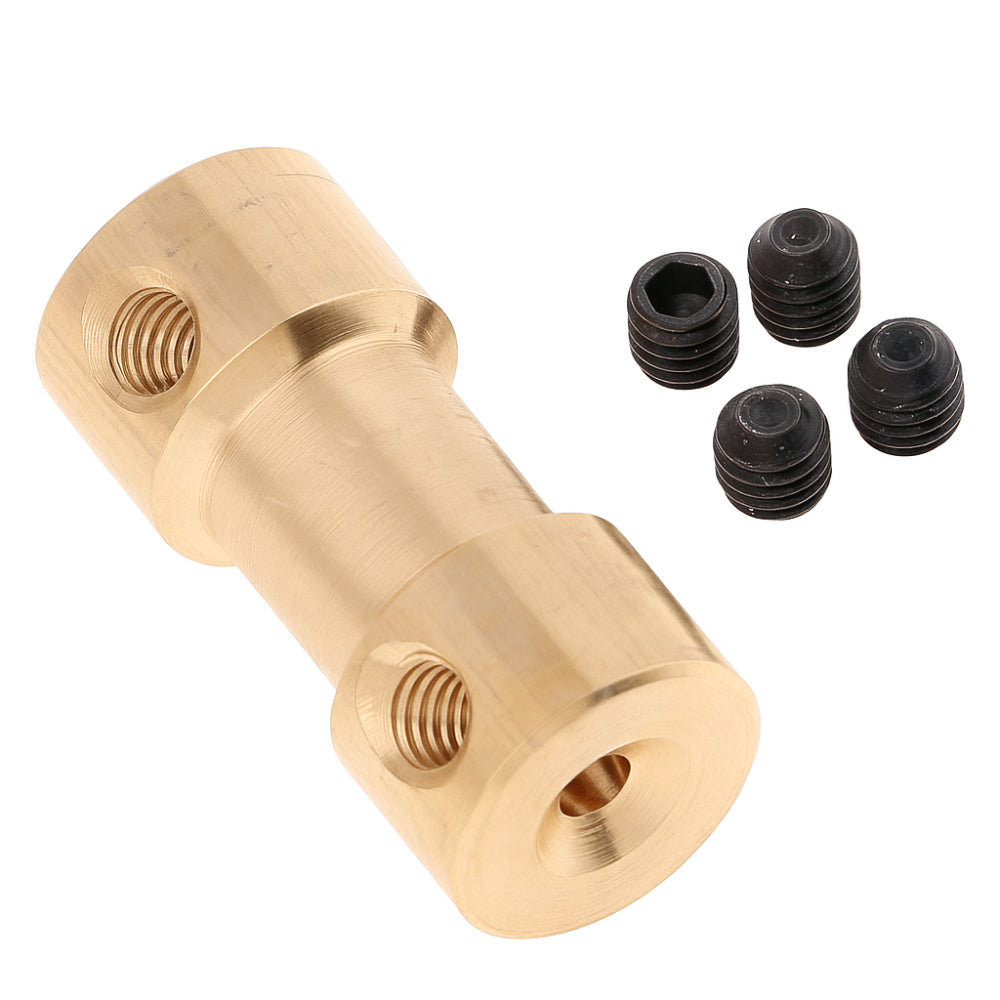 brass universal coupling for 2mm and 4mm shafts