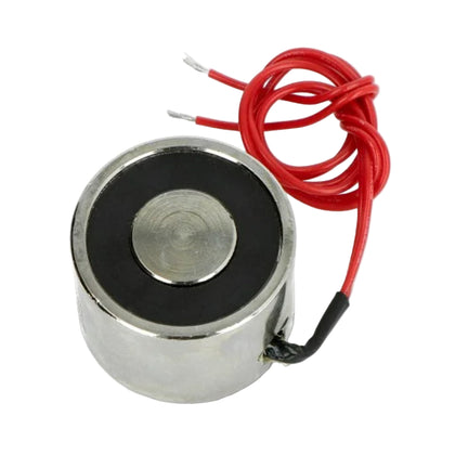 Side view of 12V 15kg lifting electromagnet