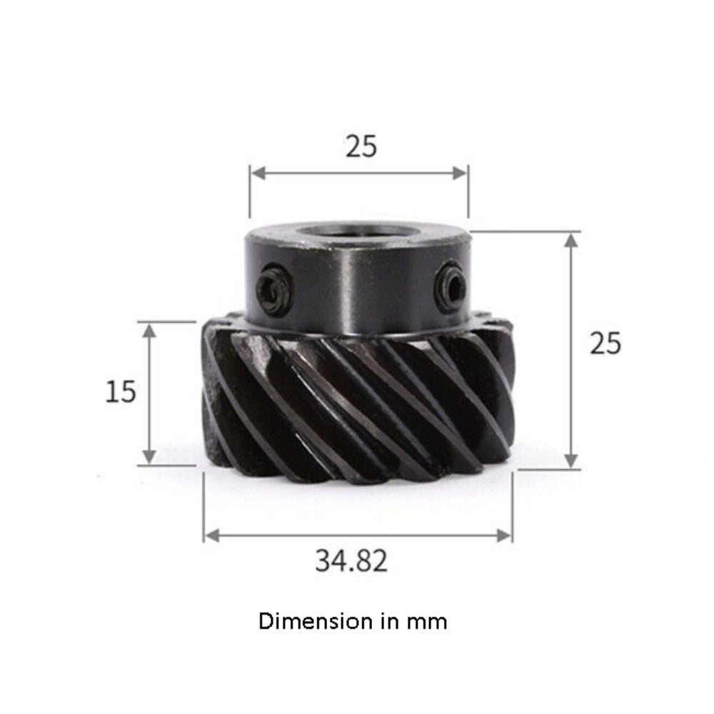 Left Handed Helical 1.5 Module 15 Teeth Staggered Axis 45 Degree left-hand Helical Gear 10