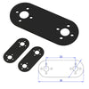 Line-shape servo mounting plate for humanoid robots