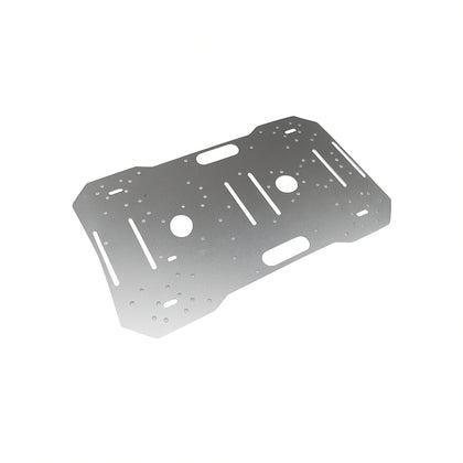 CNC-cut metal robot chassis for 4-wheel drive