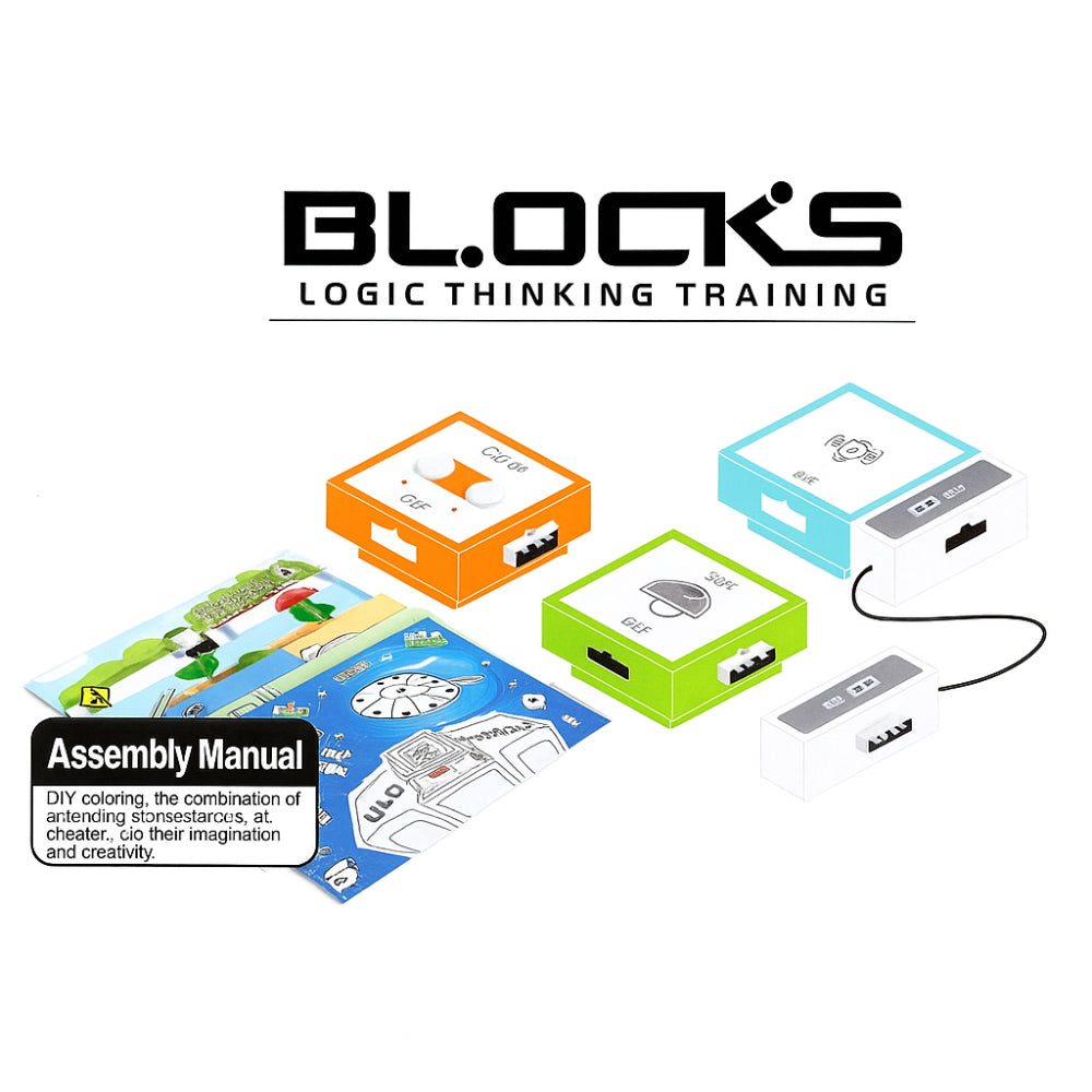 Logic Thinking Circuit Blocks – Advanced 15-Piece STEM Kit