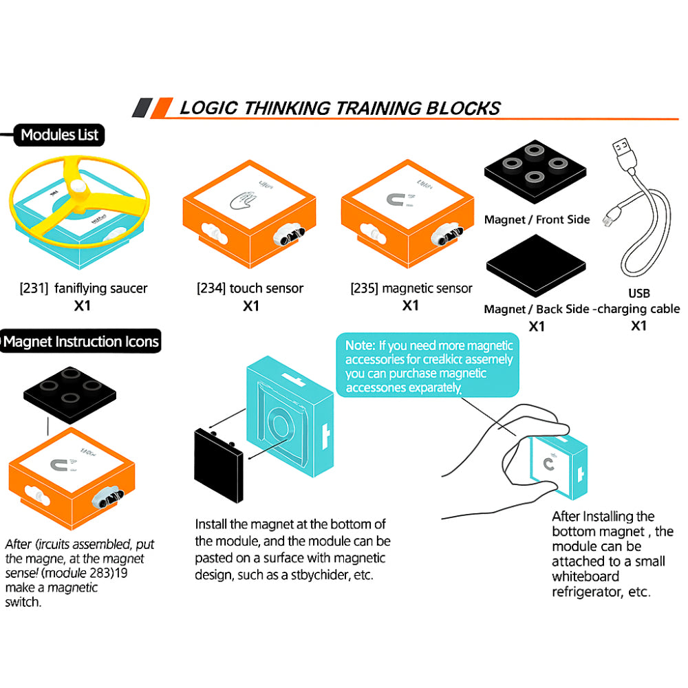 Logic Thinking Circuit Blocks – Advanced 15-Piece STEM Kit