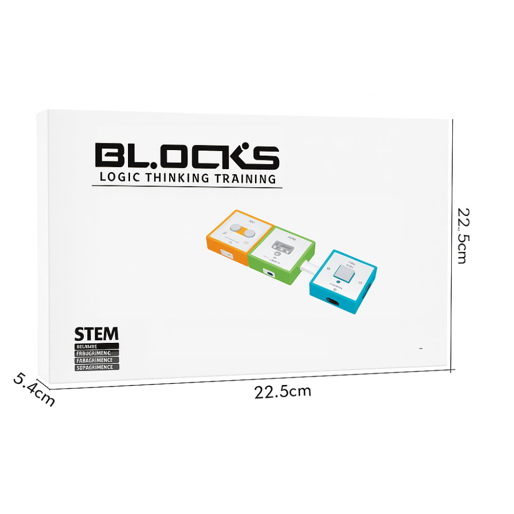 Logic Thinking Circuit Blocks – Advanced 15-Piece STEM Kit