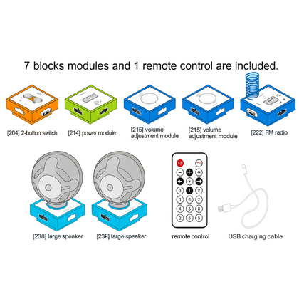 logic thinking circuit blocks with wireless control