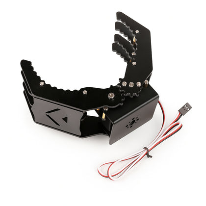 Robotic mechanical gripper with gripper servo motor